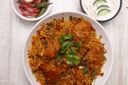 Brown Rice Chicken Biryani . . . . . . . . . ₹400