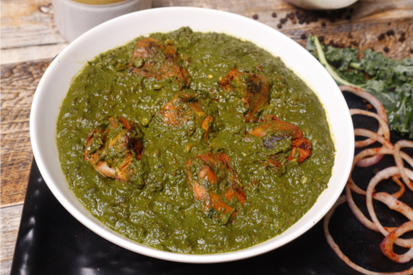 Murg Palak. . . . . . . . . . . . . . . . . . . . . . . . . . . ₹400