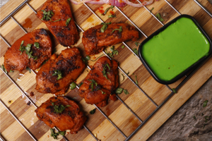 Chicken tikka. . . . . . . . . . . . . . . . . . . . . . . . .₹360