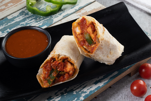 Mexican Salsa Sauce Multigrain . . . . . .₹270 Tortilla Wrap (Paneer/Tofu)