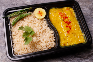 Yellow Dal Tadka Combo with . . . . . . . .₹285 Brown Rice/Wholewheat Paratha 